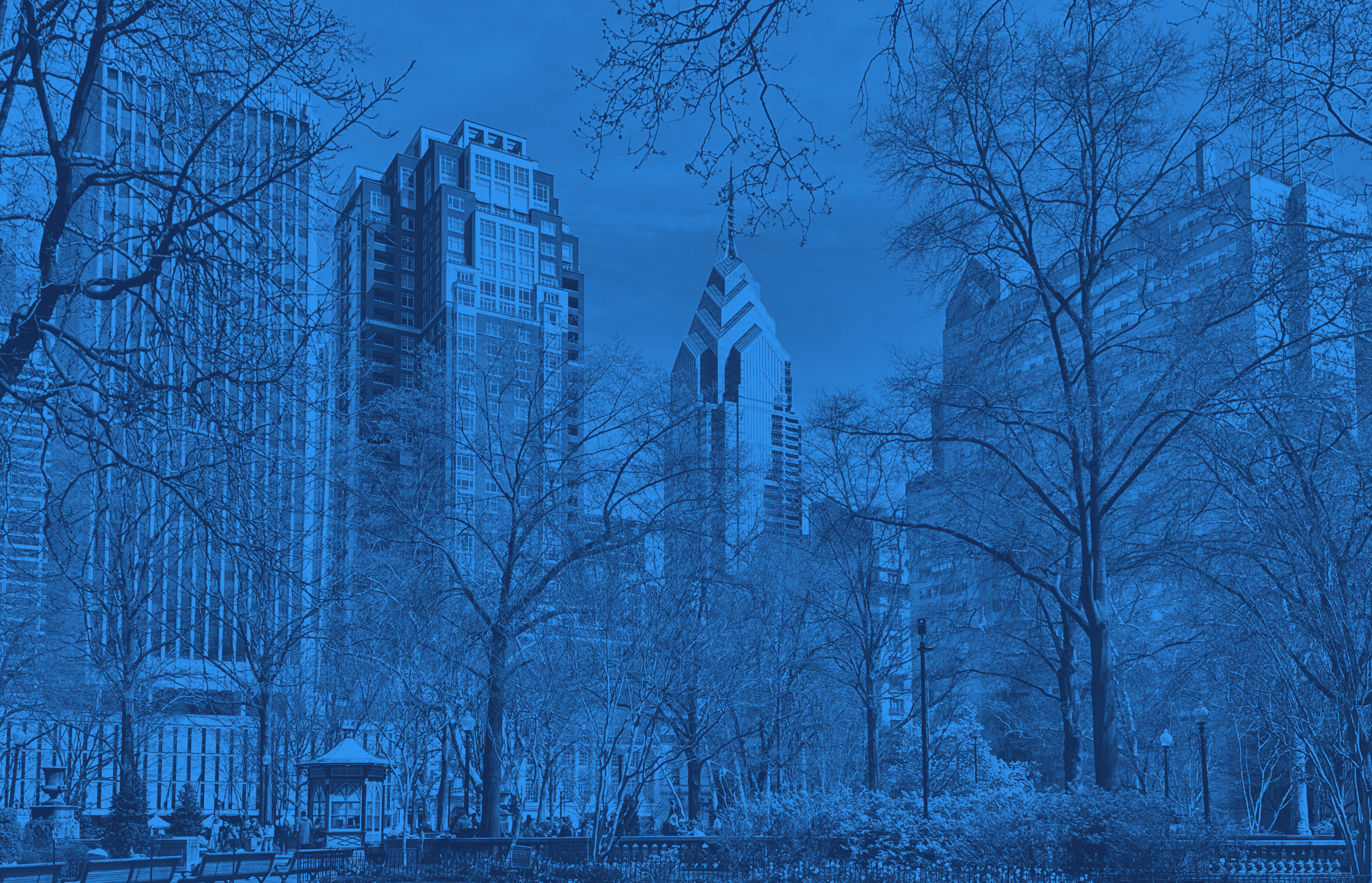 Phila. skyline from rittenhouse square