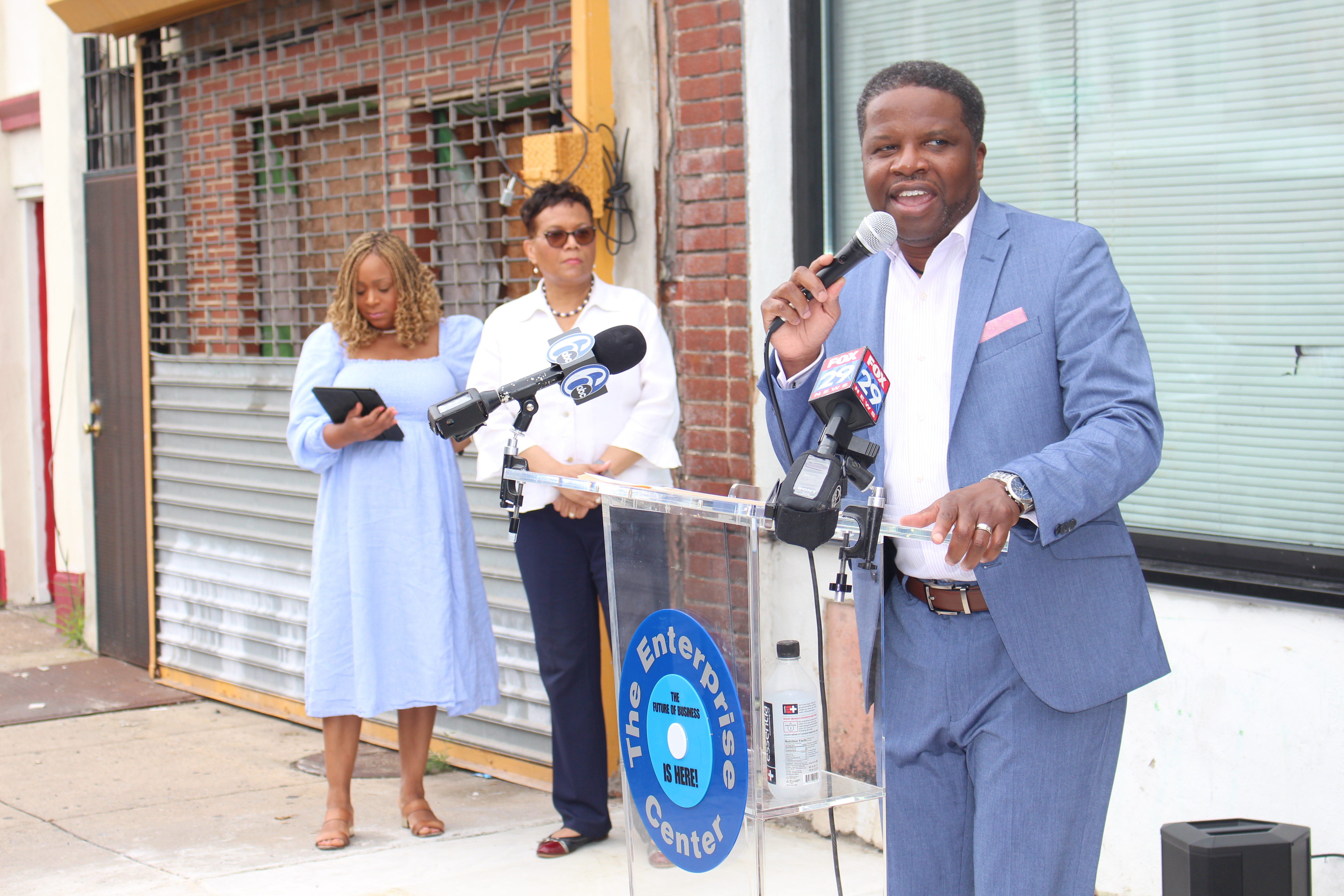 (left to right) Councilwoman Jamie Gauthier, Della Clark, Stephen Briggs