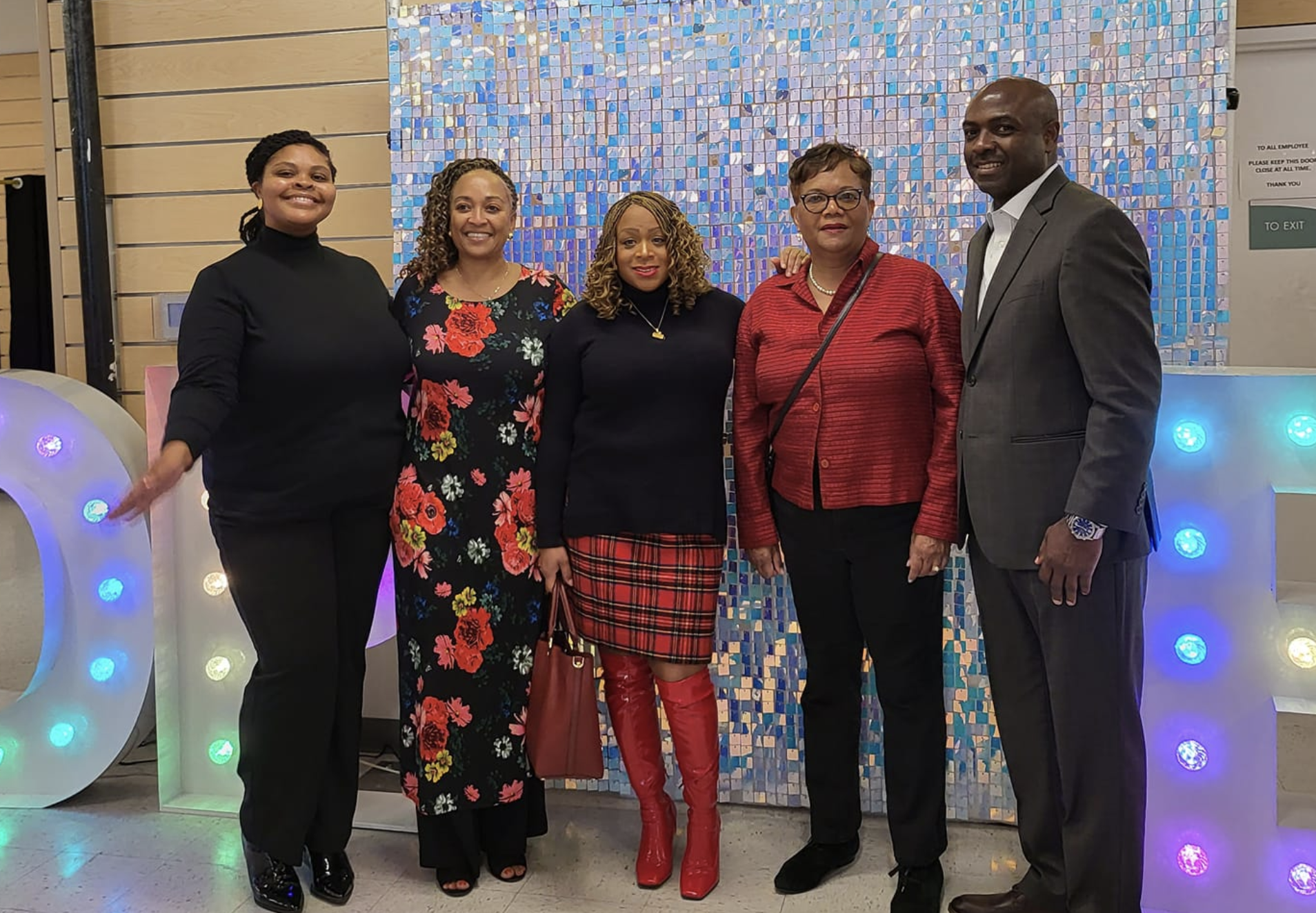 From left: Daria Williams, Iola Harper, Jamie Gauthier, Della Clark, Tim Roundtree