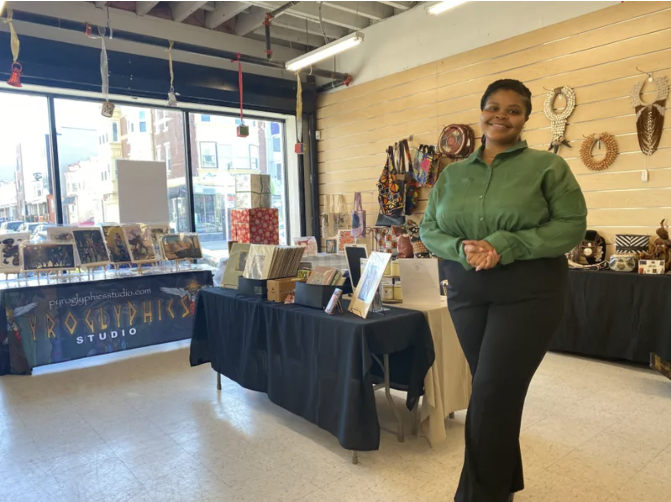 Daria Williams at Holiday Pop-up shop