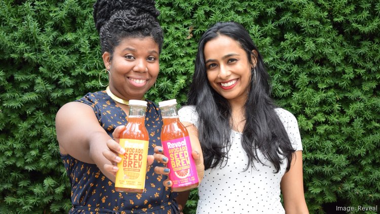 Zuri Masud (left) and Sheetal Bahirat (right) are the founders of local avocado seed beverage Reveal.