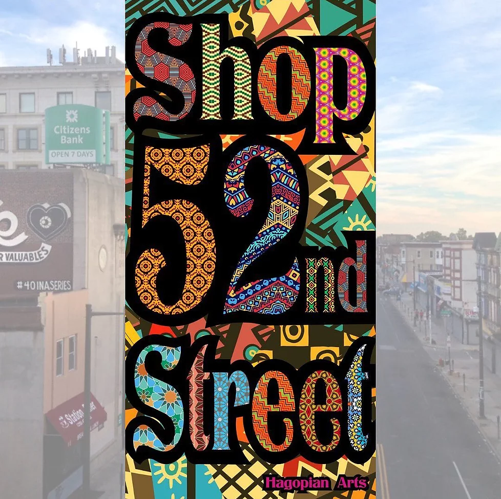 “Shop 52nd Street Banner,” an award winning design chosen by the Hope USA Initiative