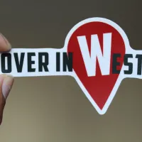 Over in West - Stickers